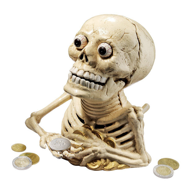 Skeleton Coin Bank