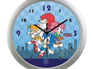 Sonic the Hedgehog Group with City Wall Clock
