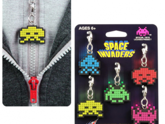 Space Invader Zipper Pull 5-Pack