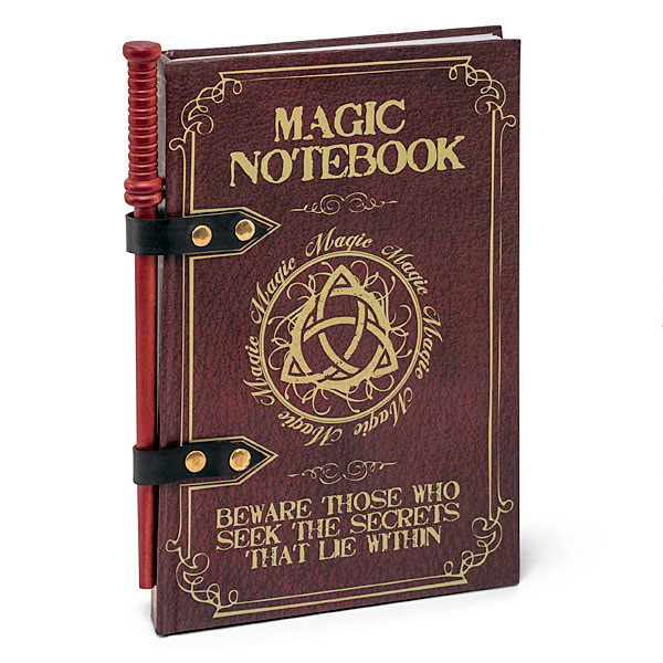 Spell Book Journal with Wand Pencil