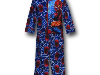 Spider-Man Kids Button-Up Blue Spider Sense Pajamas