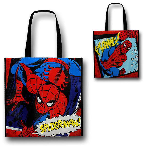 Spiderman Crawler Recycled Shopping Tote