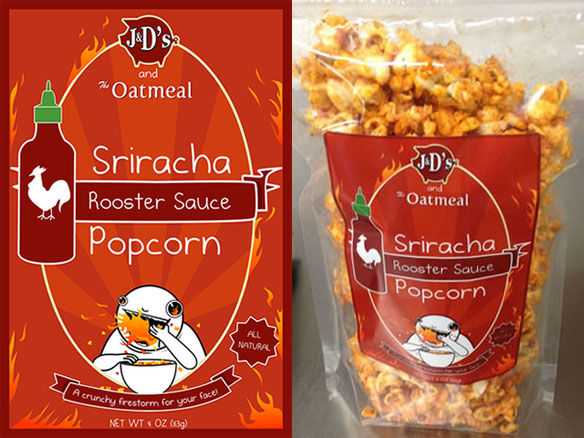 Sriracha Hot Popcorn