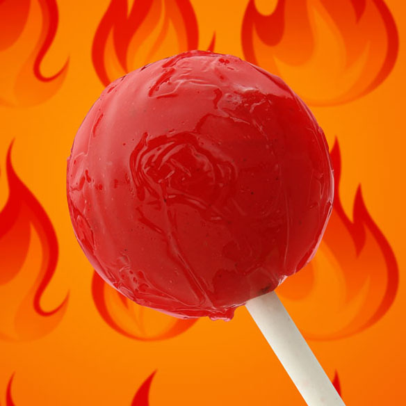 Sriracha Rooster Sauce Hot Lollypops