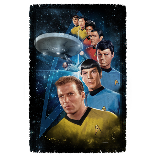 Star Trek Among the Stars Woven Tapestry Throw Blanket