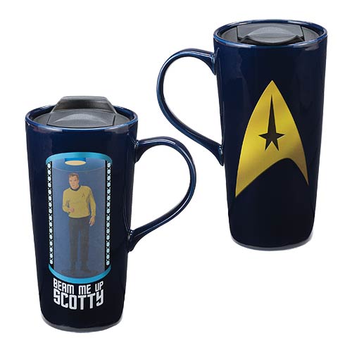 Star Trek Beam Me Up Scotty 20 oz. Heat Reactive Ceramic Travel Mug