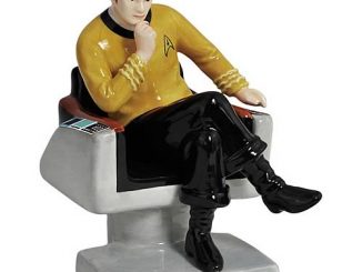 Star Trek Captain Kirk on Chair Salt and Pepper Shakers