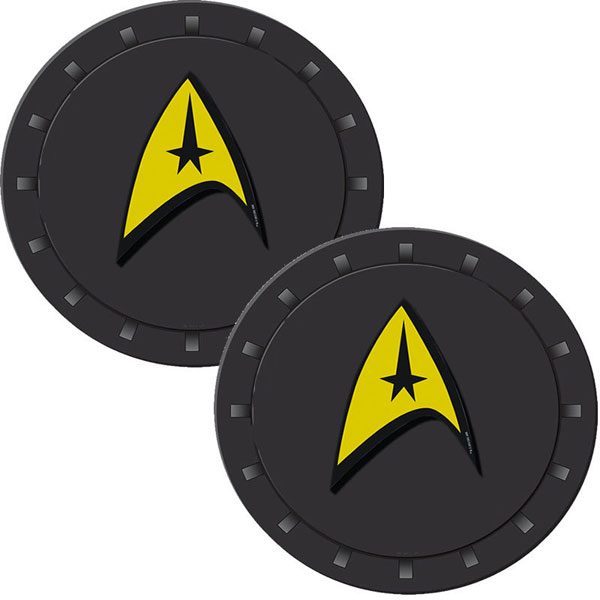 Star Trek Delta Symbol Auto Coasters 2-Pack