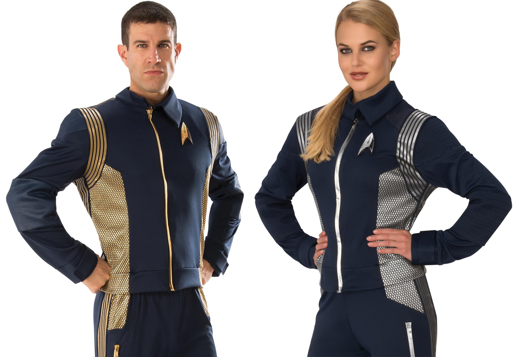 Star Trek Discovery Captain Lorca Uniform Cosplay Costume Blue Mens Command Suit 