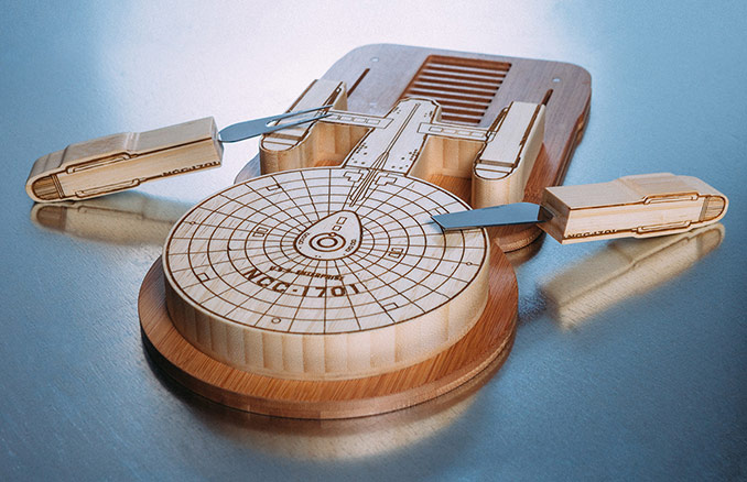 Star Trek Enterprise Cutting Board