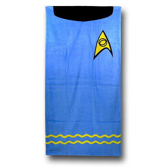 Star Trek Beach Towel Blue Spock