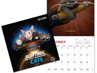 Star Trek TNG Cats 2019 Wall Calendar