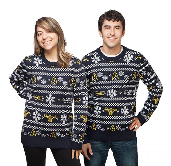 Star Trek TOS Ships Holiday Sweater