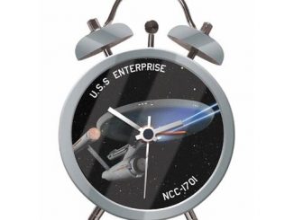 Star Trek U.S.S. Enterprise NCC-1701 Twin Bell Alarm Clock