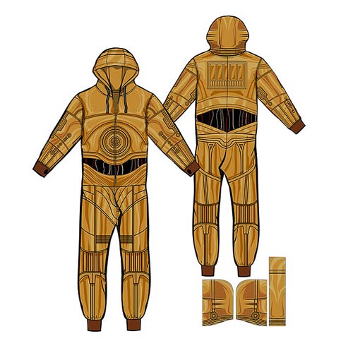 Star Wars C-3PO Hooded Onesie