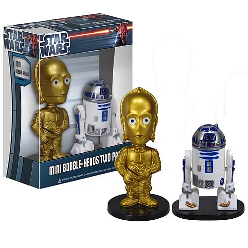 Star Wars C-3PO and R2-D2 Ultra-Mini Bobble Head 2-Pack
