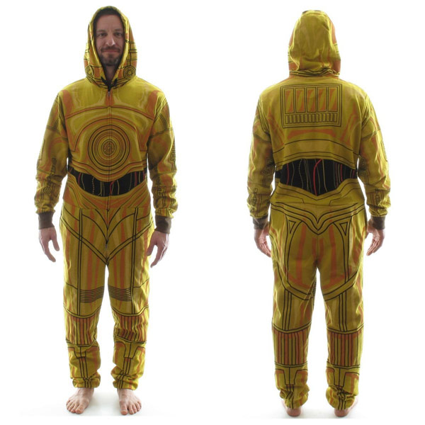 Star Wars C3PO Costume Hooded Union Suit