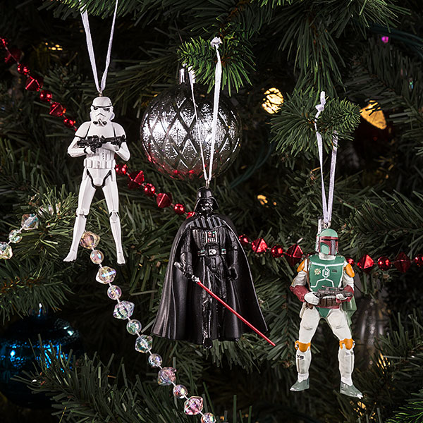 Darth Vader or Stormtrooper Star Wars Glass Christmas Tree Baubles Official 