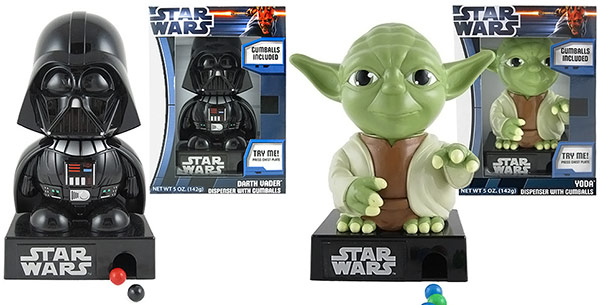 Star Wars Darth Vader and Yoda Gumball Dispensers