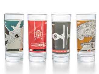 Star Wars Ep VIII Fighter Ships 4 pc. 10 oz. Glass Set