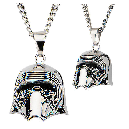 Star Wars Episode VII - The Force Awakens Kylo Ren 3D Cast Stainless Steel Pendant Necklace