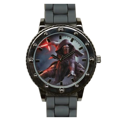 Star Wars Episode VII - The Force Awakens Kylo Ren Grey Silicone Strap Watch