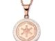 Star Wars Galactic Empire Symbol Stainless Steel Rose Gold Plated Pendant Necklace