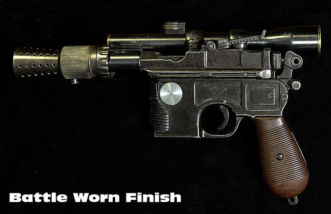 Details about   Vintage Star Wars custom Han Solo Blaster For 12 Inch Scale Han Solo 
