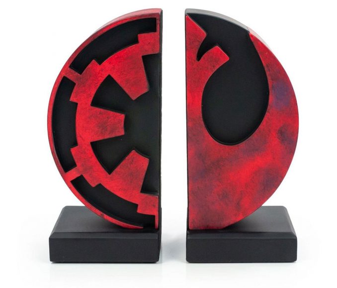 Star Wars Imperial And Rebel Seal Bookends