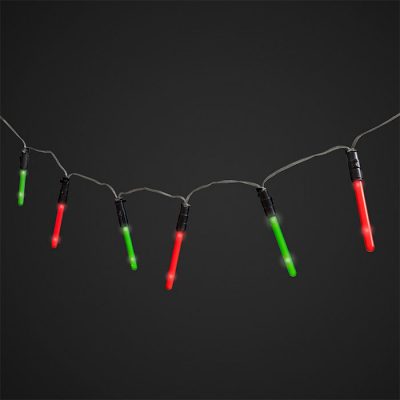 Star Wars Lightsaber Light String with 20 Lights 10 Sabers Holiday Christmas 