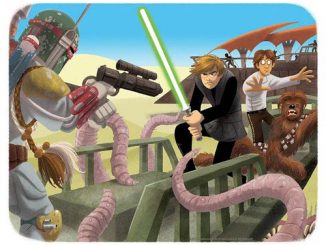 Star Wars Luke to the Rescue Paper Giclee Print