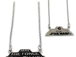 Star Wars May the Force Be with You Silver Pendant Necklace