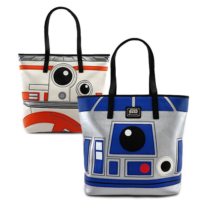 Star Wars R2-D2 & BB-8 Two-Sided Faux Leather Tote Bag