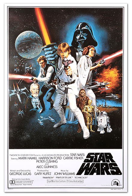 Star Wars Reprinted Original Movie Posters