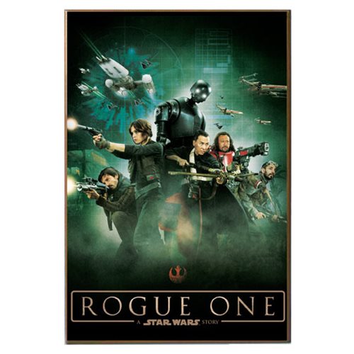 Star Wars Rogue One Movie Poster Wood Wall Art
