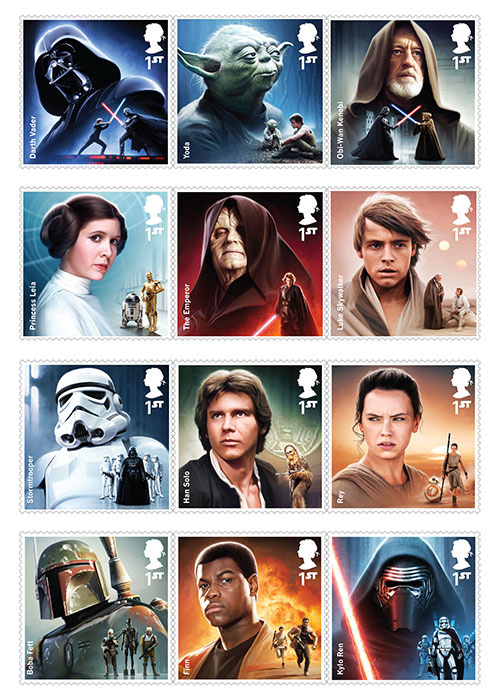 Star Wars Royal Mail Stamp Set