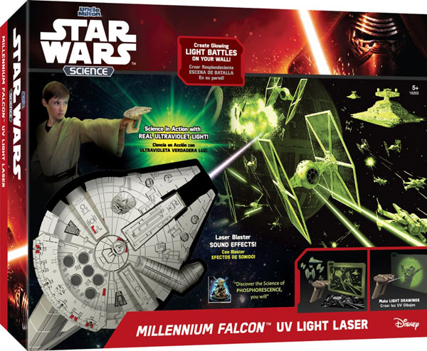 Star Wars Science Millennium Falcon UV Light Laser