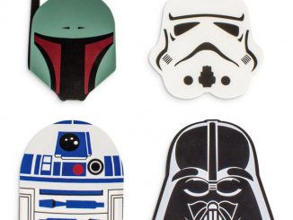 Star Wars Boba Fett, Darth Vader, R2-D2 and Stormtrooper Silicon Coasters