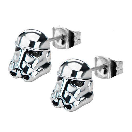 Star Wars Storm Trooper 3-D Stud Earrings
