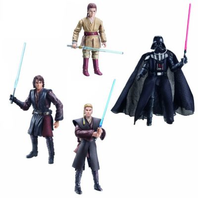 Star Wars Action Figures 9.5cm – Clone Wars Evolutions: Apprendista Segreto Di Vader Set 3 Pezzi