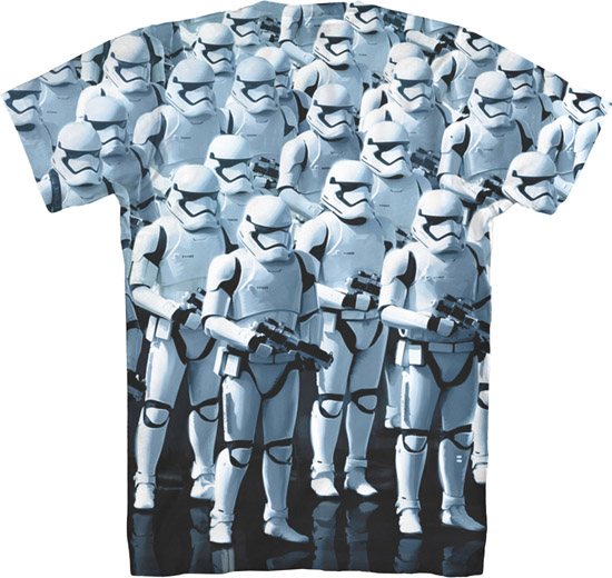Star Wars The Force Awakens First Order Stormtroopers T-Shirt back