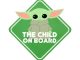 Star Wars The Mandalorian The Child On Board Car Decal