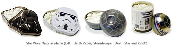 Star Wars Tin Containers with Mints