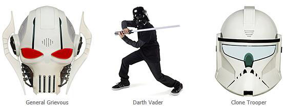 Star Wars Ultimate Helmets Darth Vader, Clone Trooper, General Grievous