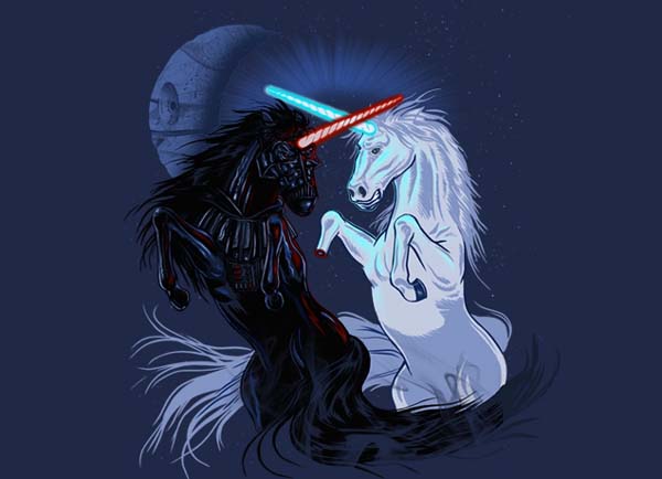 Star Wars Retold by Unicorns T-Shirt