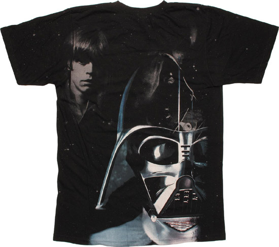 Star Wars Vader Luke Sidious T-Shirt Back