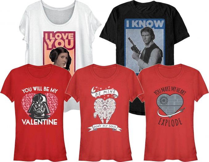 Star Wars Valentine's Day T-Shirts