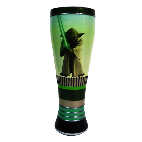 Star Wars Yoda 20 oz. Hand Painted Pilsner Glass