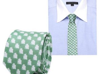 Star Wars Yoda Pattern Green and Gray Italian Silk Skinny Tie
