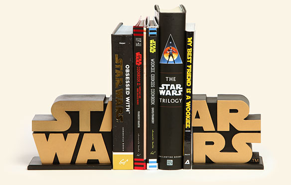 Star Wars logo bookends